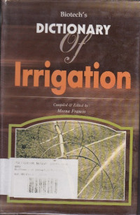 Dictionary Of Irrigation