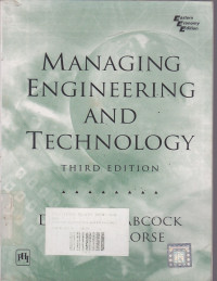 Managing Engineering and Technology Ed.3