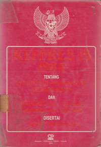 Keppres 15 1984 Tentang Struktur Organisasi Departemen