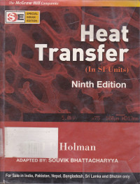 Heat Transfer : In SI Units