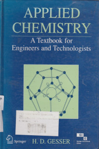 Applied Chemistry : A Textbook For Engineers And Technologists