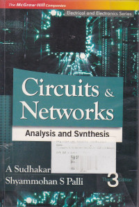 Circuits & Networks : Analysis and Svnthesis