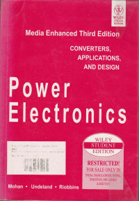 Power Electronics: Converters, Applications, and Design