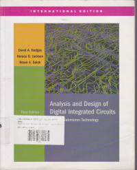 Analysis and Design of Digital Integrated Circuits: In Deep Submicron Technology