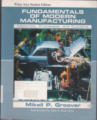 Fundamentals Of Modern Manufacturing (disertai CD)