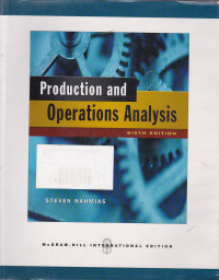 Productions And Operations Analysis