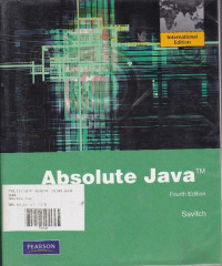 Absolute Java Fourth Edition