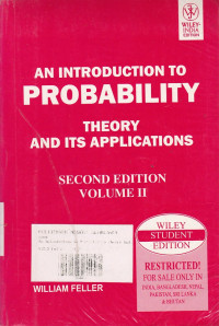 An Introduction Probability: Theory And Its Applications Vol II