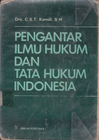 Pengantar Ilmu Hukum Dan Tata Hukum Indonesia