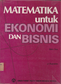 Matematika Untuk Ekonomi Dan Bisnis Buku.2