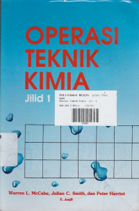 Operasi Teknik Kimia Jilid 1 Edisi Keempat