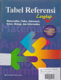 Tabel Referensi Lengkap: Matematika, Fisika, Astronomi, Kimia, Biologi, Dan Informatika