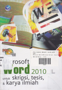 PAS Microsot Word 2010 untuk skripsi, tesis, karya ilmiah.