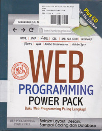 Web Programming POWER PACK : Buku Web Programming Paling Lengkap! (disertai CD)