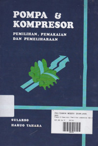 Pompa & Kompresor : Pemilihan, Pemakaian dan Pemeliharaan