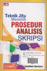 Teknik Jitu Memilih Prosedur Analisis Skripsi