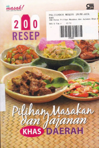 200 Resep Pilihan Masakan dan Jajanan Khas Daerah