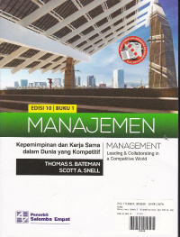 Manajemen: Kepemimpinan Dan Kerja Sama Dalam Dunia Yang Kompetitif Buku.1 Ed.10