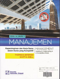 Manajemen: Kepemimpinan Dan Kerja Sama Dalam Dunia Yang Kompetitif Buku.2 Ed.10