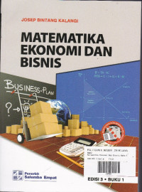 Matematika Ekonomi Dan Bisnis Buku.1 Ed.3