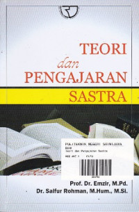 Teori dan Pengajaran Sastra