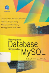 Pemrograman Database Menggunakan MySQL