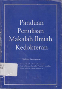 Panduan Penulisan Makalah Ilmiah Kedokteran