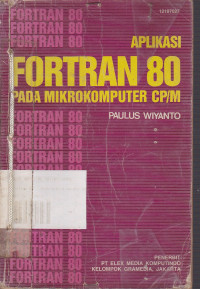 Aplikasi Fortran 80 Pada Mikrokomputer CP/M