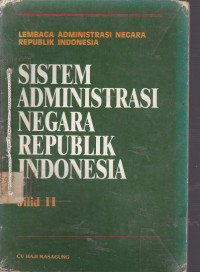 Sistem Administrasi Negara Republik Indonesia