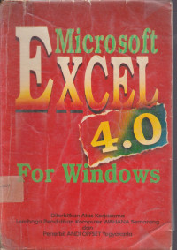 Microsoft Excell 4.0. For Windows