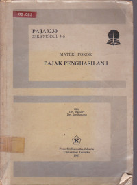 Materi Pokok Pajak Penghasilan I