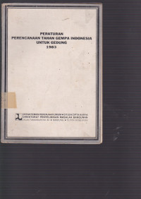 Peraturan Perencanaan Tahan Gempa Indonsia Untuk Gedung 1983