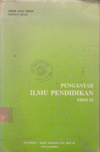 Pengantar Ilmu Pendidikan