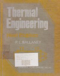 Thermal Engineering Heat Engines