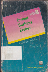 Instant Business Letters : Edisi Inggris - Indonesia