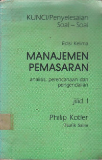 KPS: Manajemen Pemasaran Jilid.1 Ed.5