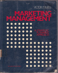 Marketing Management: A Strategic Planning Approach