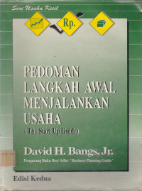 Pedoman Langkah Awal Menjalankan Usaha (The Start Up Guide)