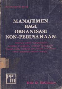 Manajemen Bagi organisasi non- Perusahaan