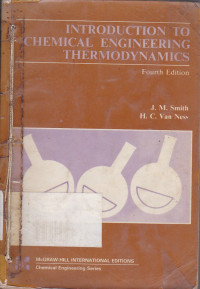 Introduction to Chemical Engineering Thermodynamics Fourth Edition