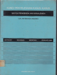 Kunci/Penyelesaian kasus-kasus Sistem Pengendalian Manajemen