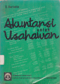 Akuntansi Untuk Usahawan (Management Accounting) Cetakan Kesatu