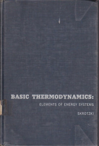 Basic Thermodynamics: Elements Of Energy Systems