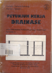 Petunjuk Kerja Drainase