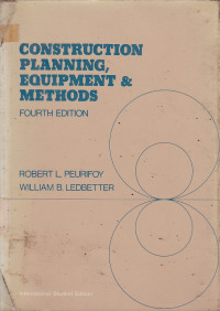 Constrution Planning, Equipment & Methods