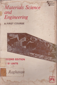 Material Science And Engineering : A First Course