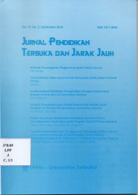 Jurnal Pendidikan Terbuka Dan Jarak Jauh