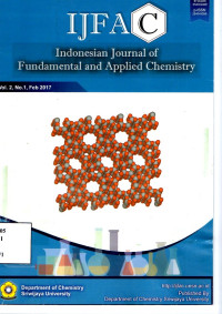 IJFAC : Indonesian Journal Of Fundamental And Applied Chemistry