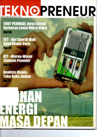 Majalah Tekno Preneur : pilihkan Energi Masa Depan