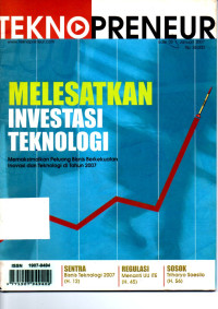 Majalah Tekno Preneur : Melesatkan Investasi Teknologi